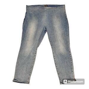 NYDJ Skinny Ankle Pull on Jeans Blue Size 22W